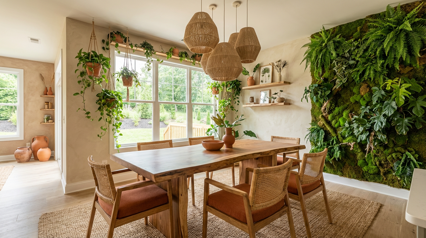 Biophilic dining-room
